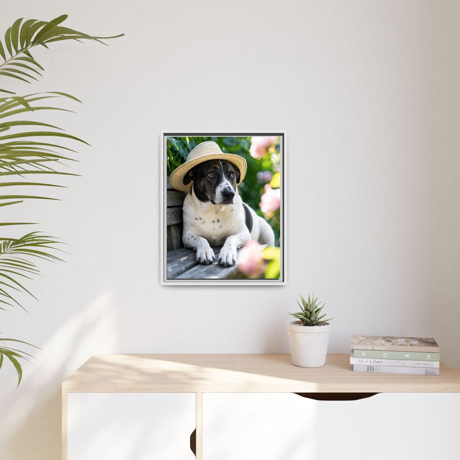 Framed 16x20 White context
