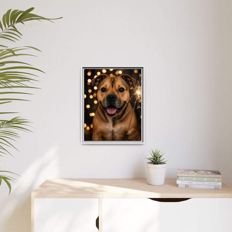 Framed 16x20 White context