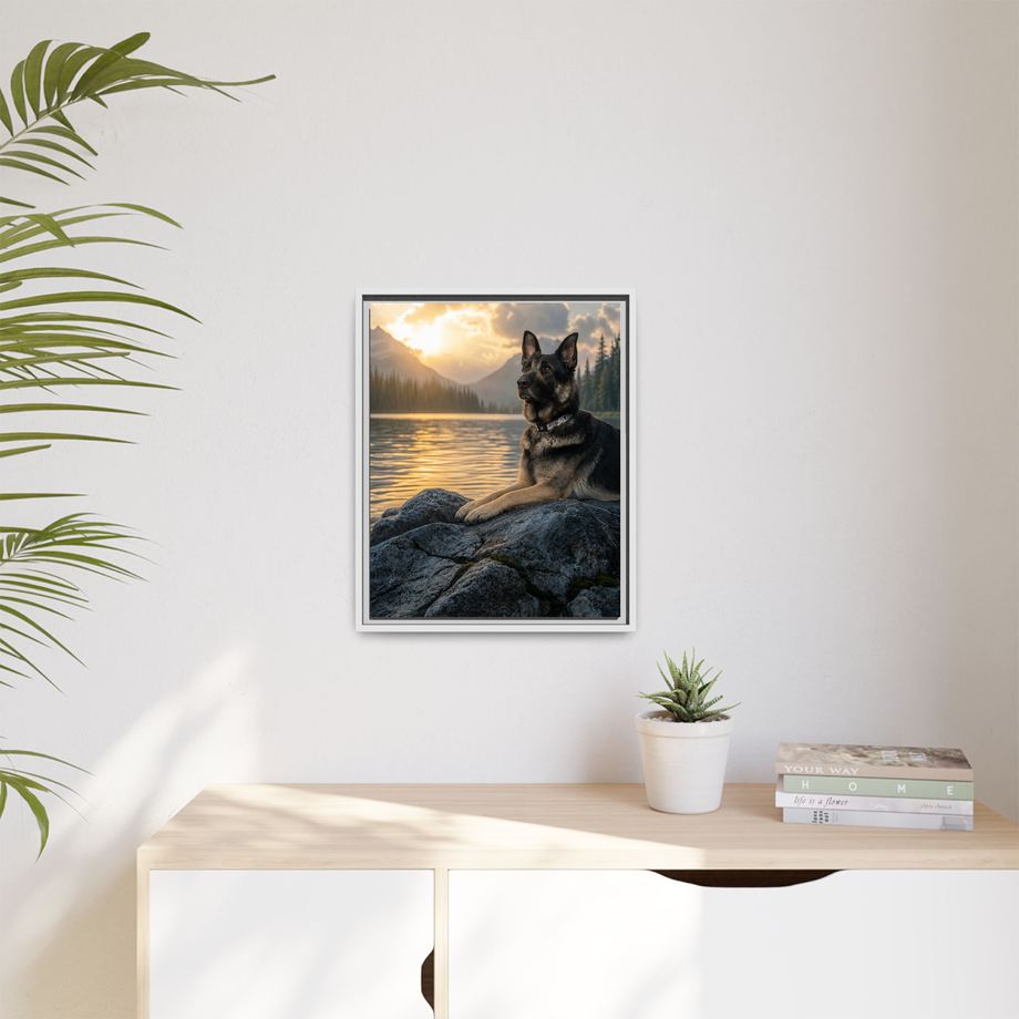 Framed 16x20 White context