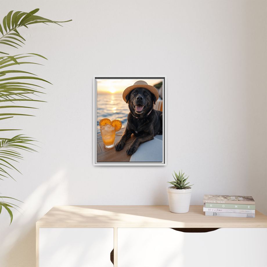 Framed 16x20 White context