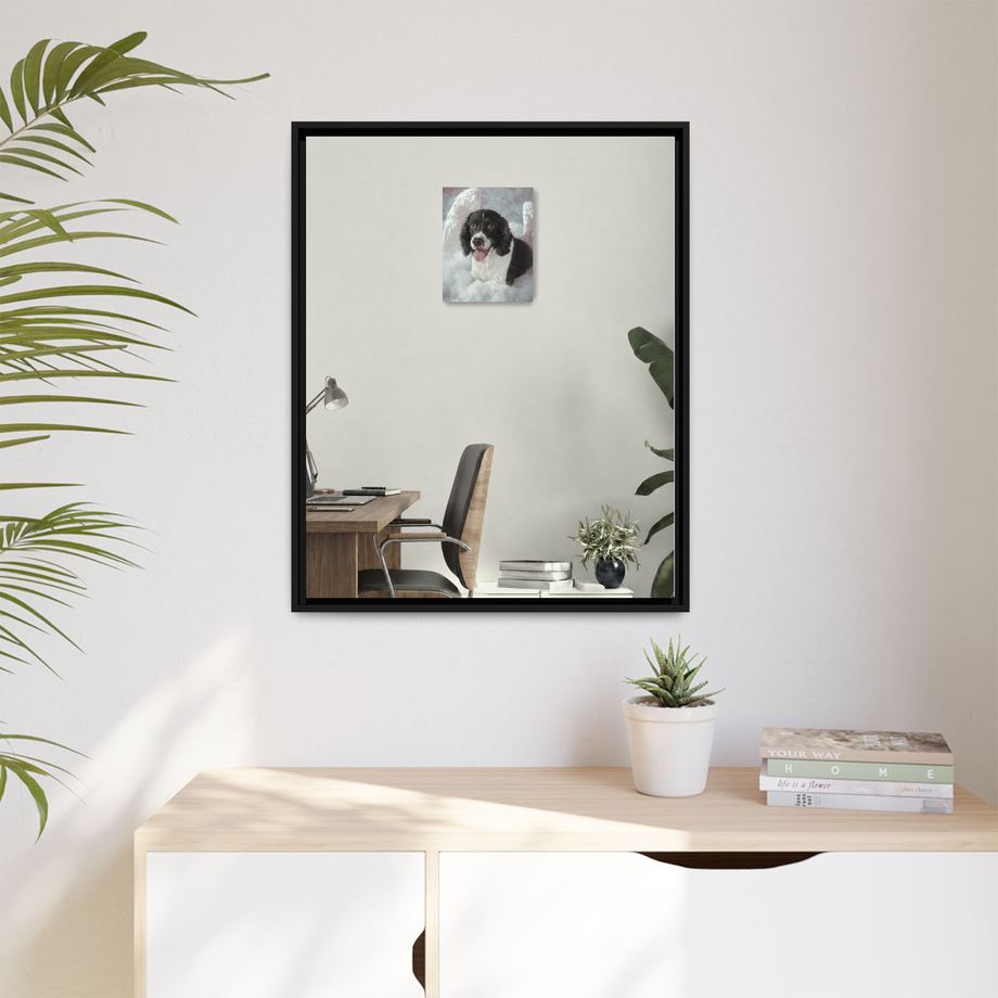 Framed 24x30 Black context