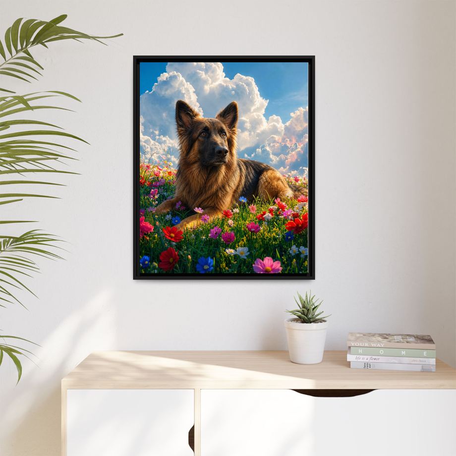 Framed 24x30 Black context