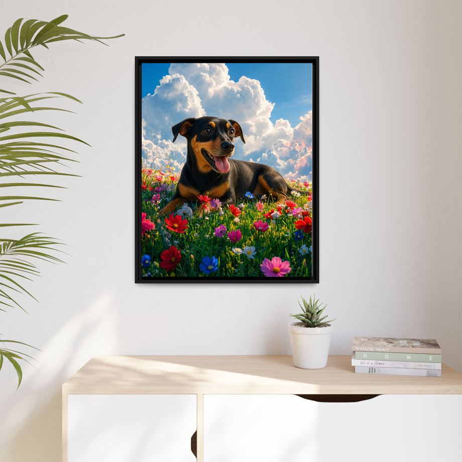 Framed 24x30 Black context