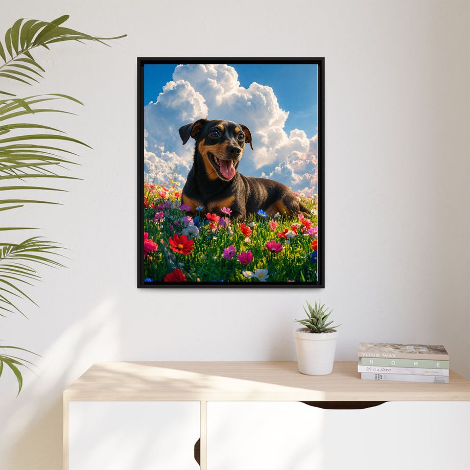 Framed 24x30 Black context