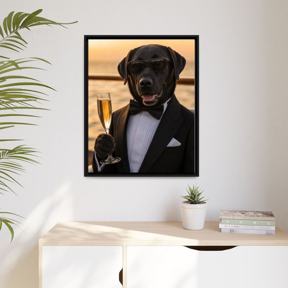 Framed 24x30 Black context