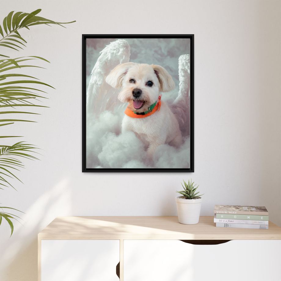 Framed 24x30 Black context