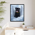 Framed 24x30 Black context