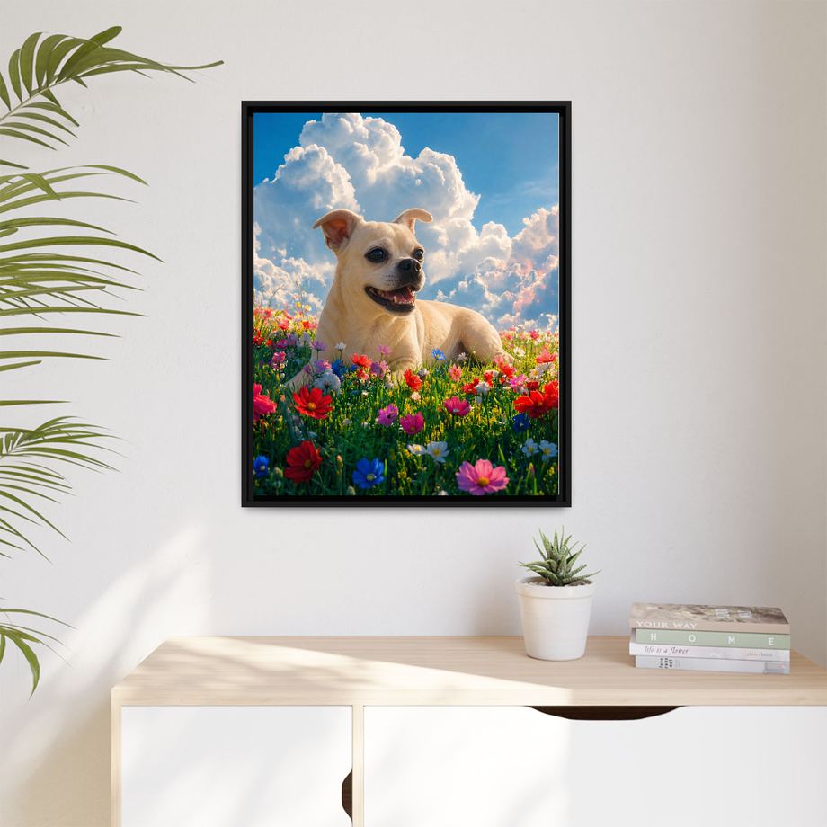 Framed 24x30 Black context