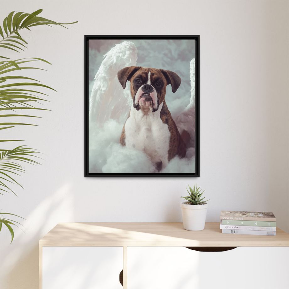 Framed 24x30 Black context