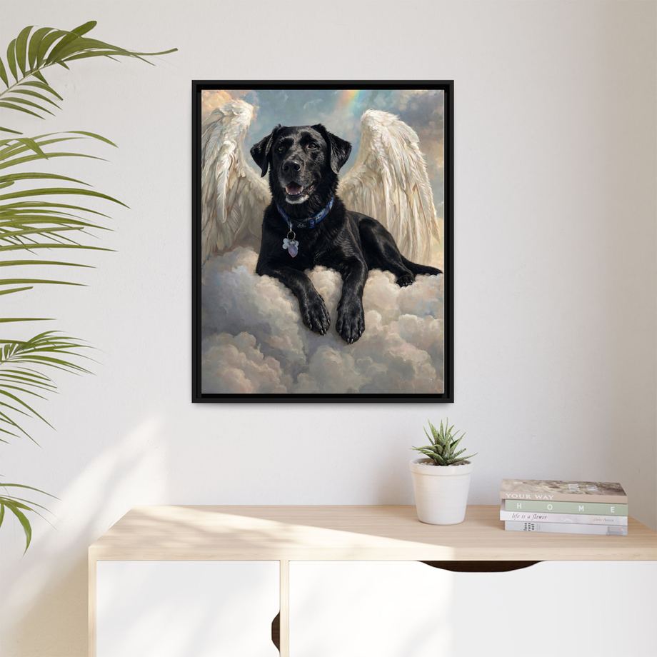 Framed 24x30 Black context