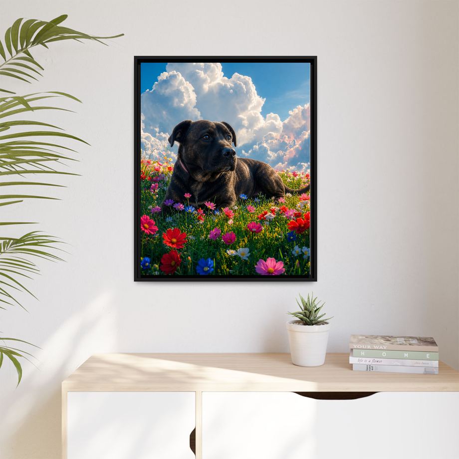 Framed 24x30 Black context