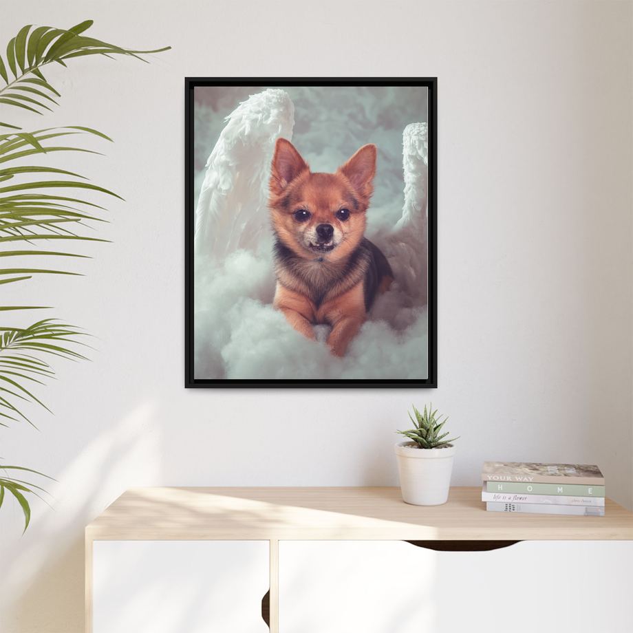 Framed 24x30 Black context