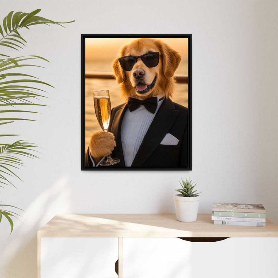 Framed 24x30 Black context