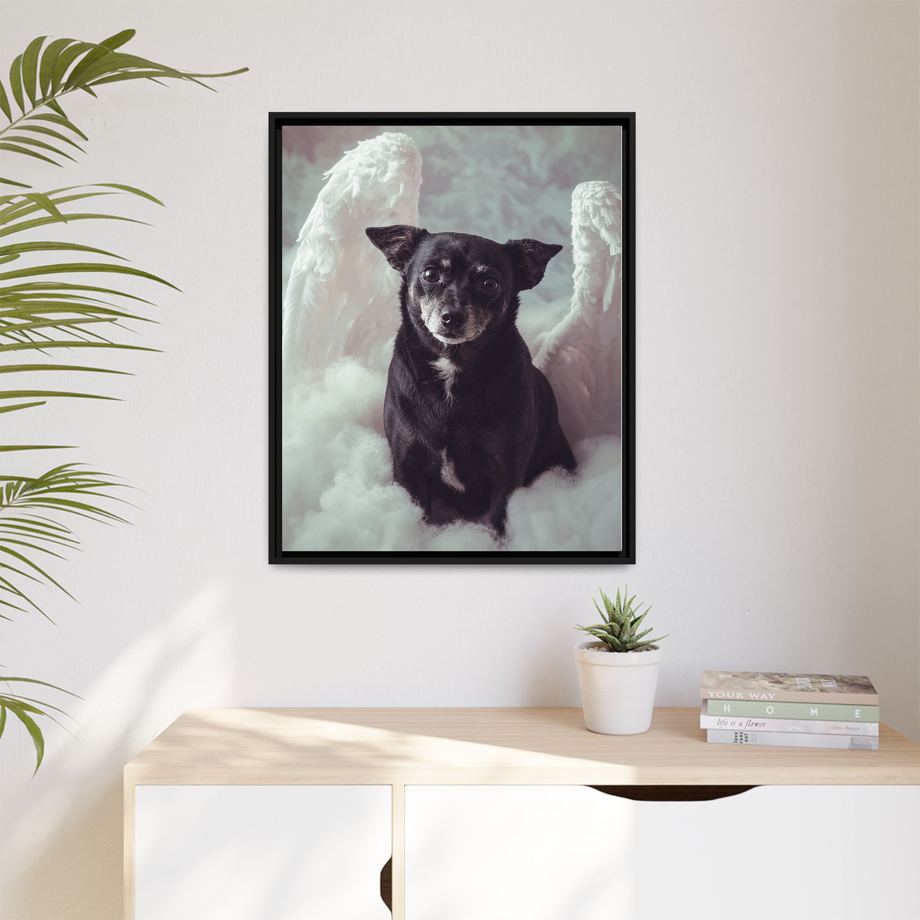 Framed 24x30 Black context