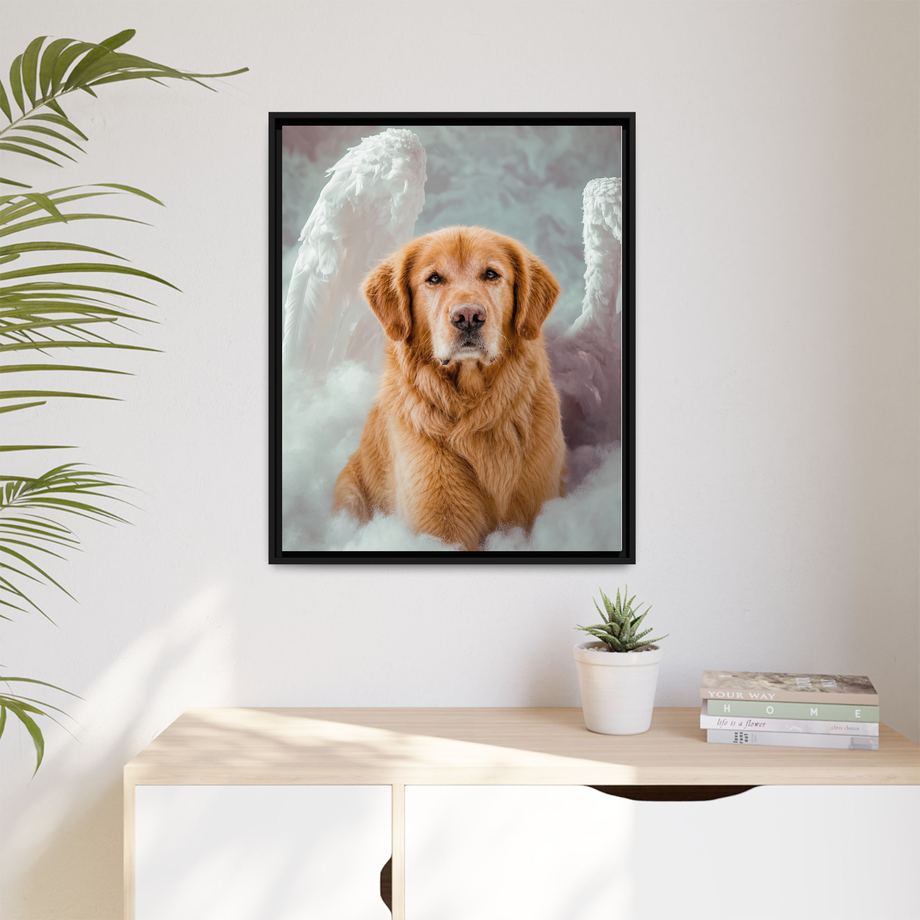 Framed 24x30 Black context