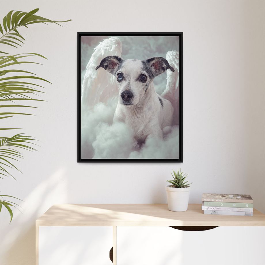 Framed 24x30 Black context