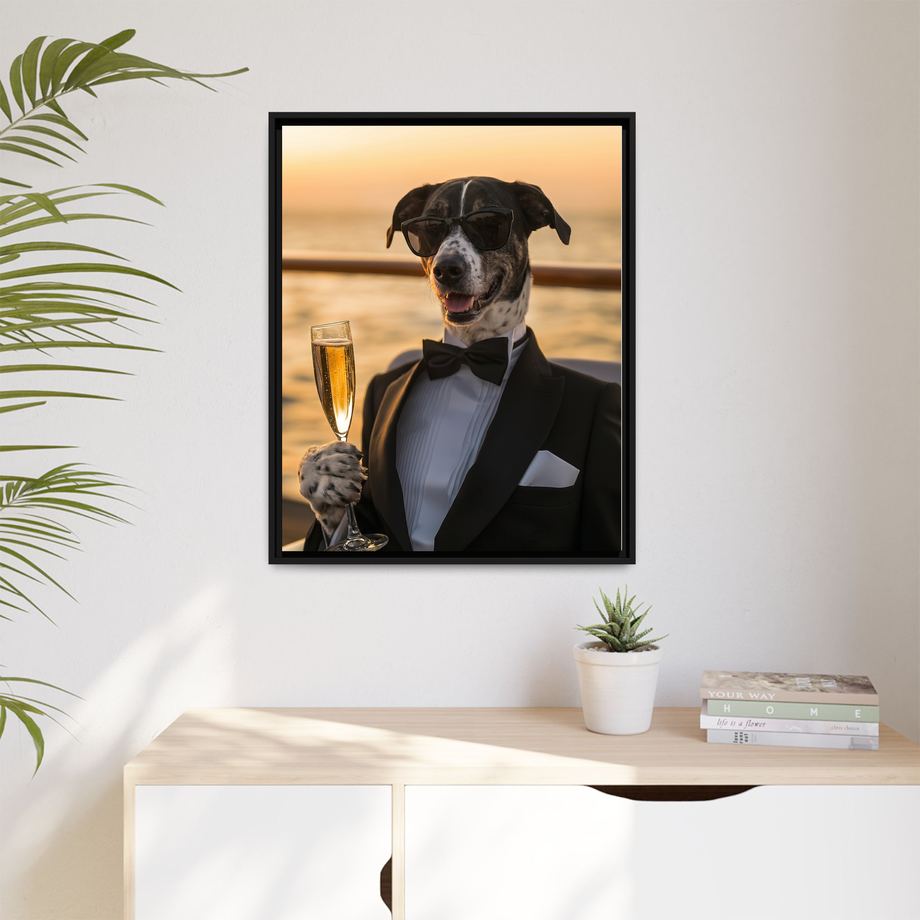 Framed 24x30 Black context