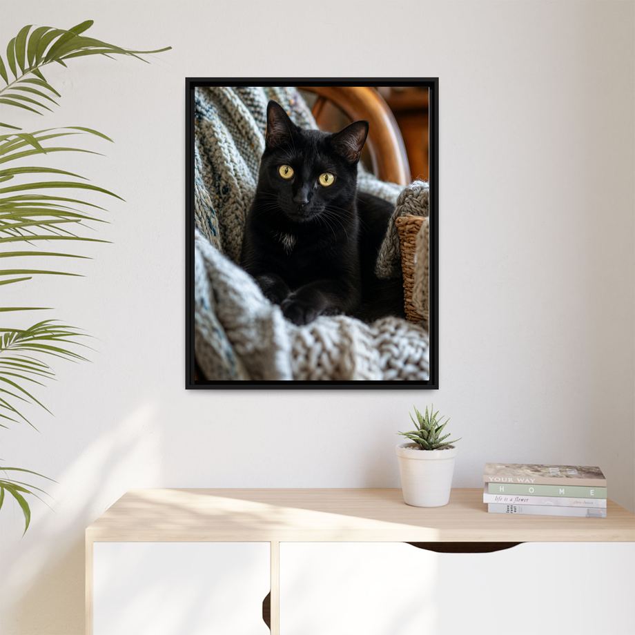Framed 24x30 Black context