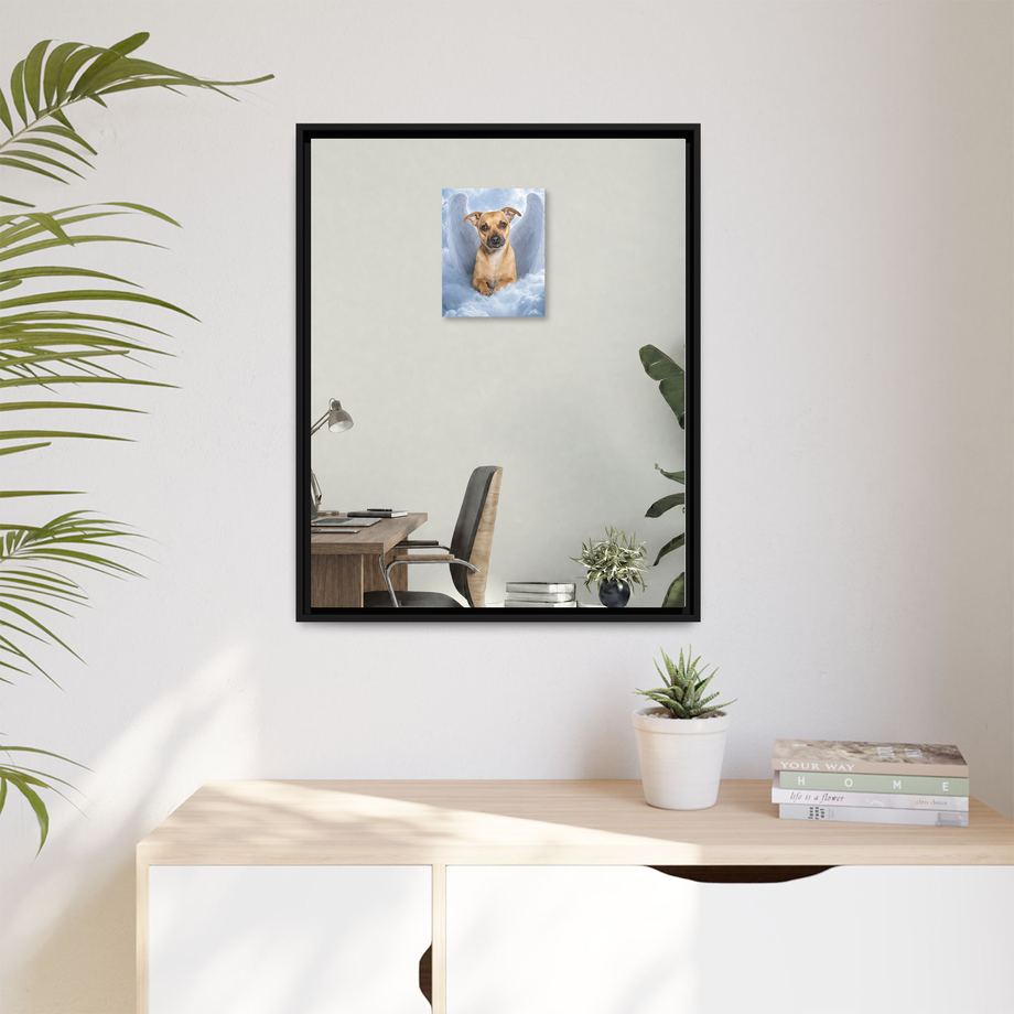 Framed 24x30 Black context