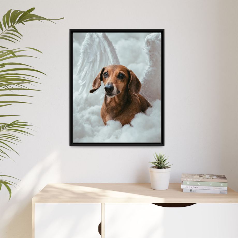 Framed 24x30 Black context