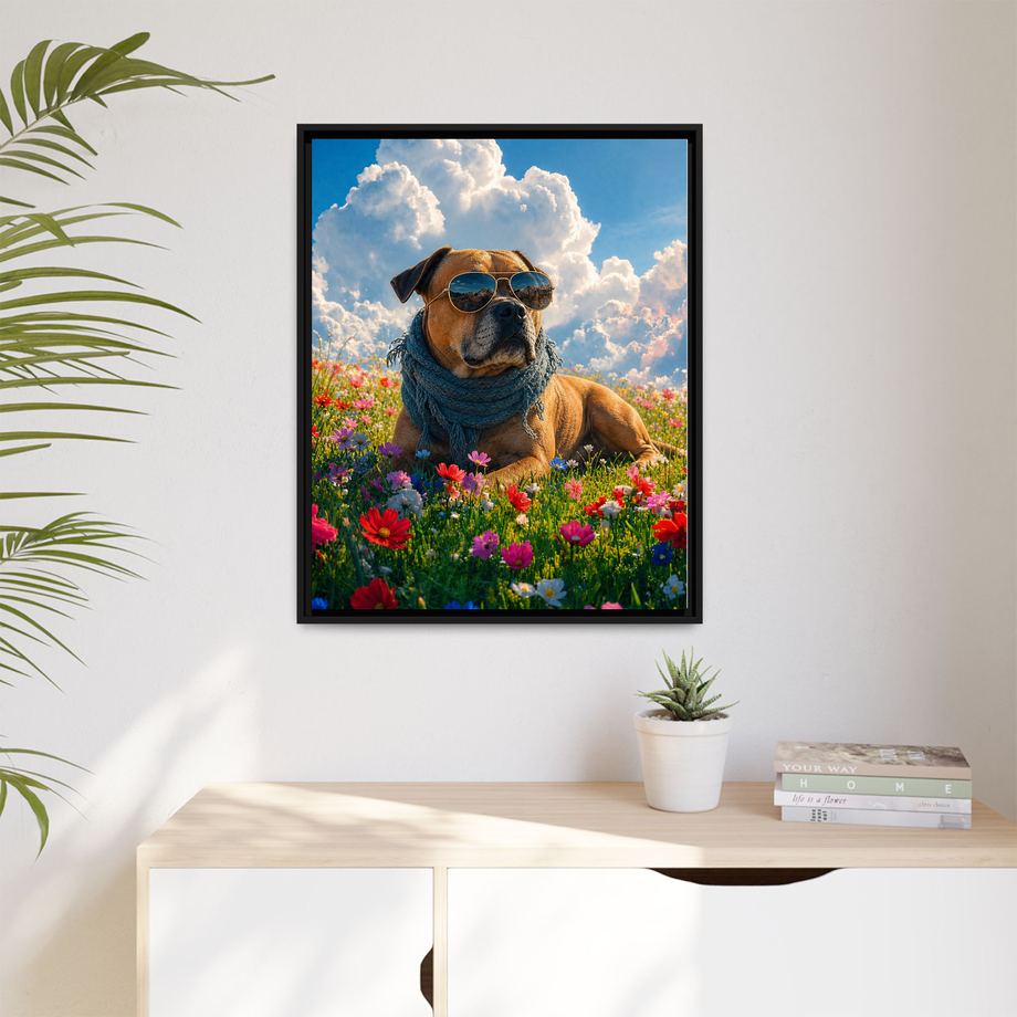 Framed 24x30 Black context
