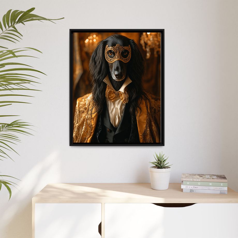 Framed 24x30 Black context
