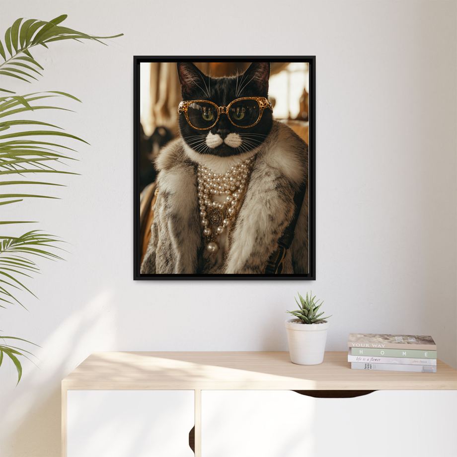 Framed 24x30 Black context
