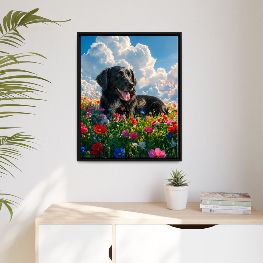Framed 24x30 Black context