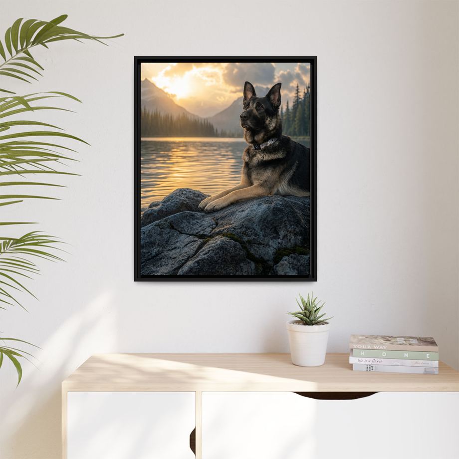 Framed 24x30 Black context
