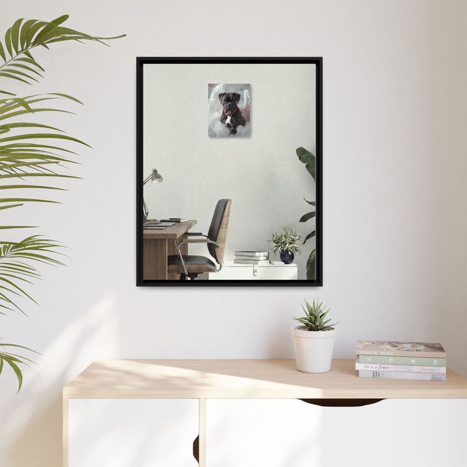 Framed 24x30 Black context