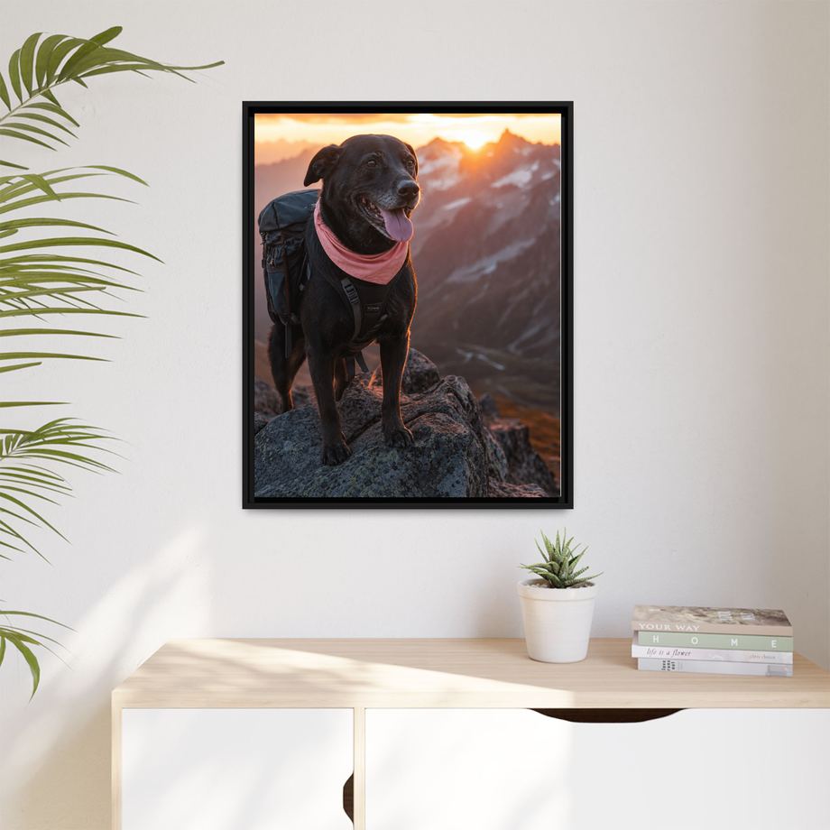 Framed 24x30 Black context