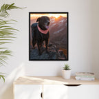 Framed 24x30 Black context