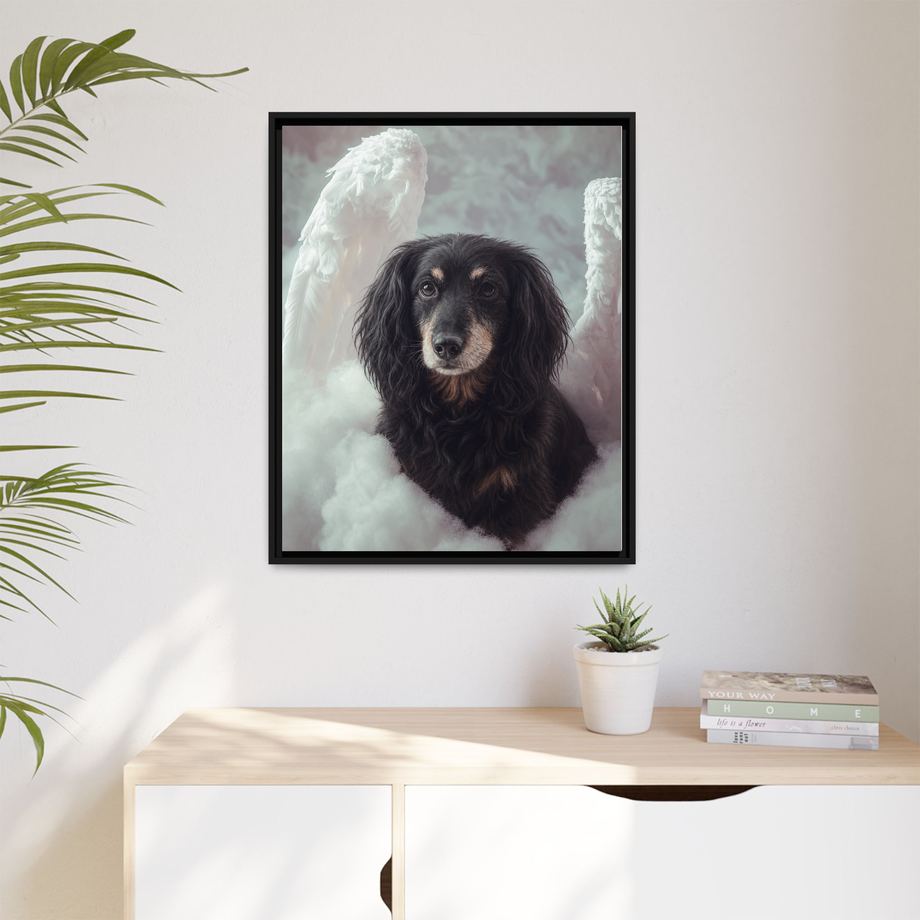 Framed 24x30 Black context
