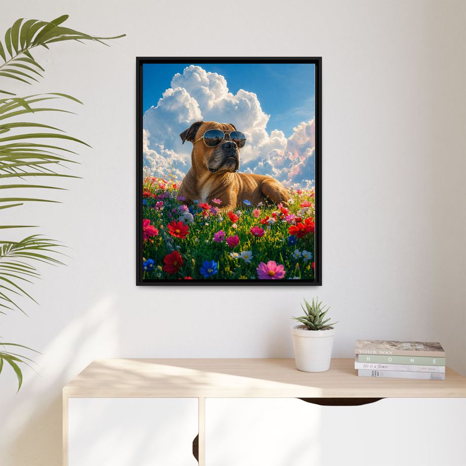 Framed 24x30 Black context