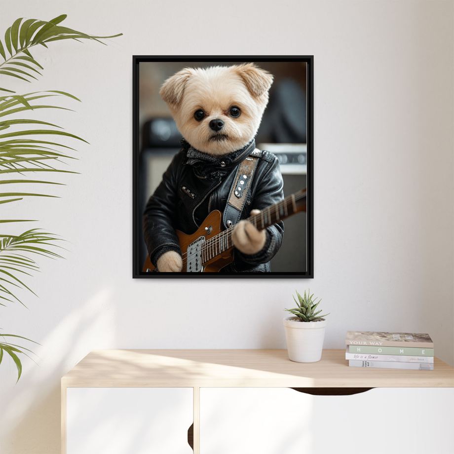 Framed 24x30 Black context