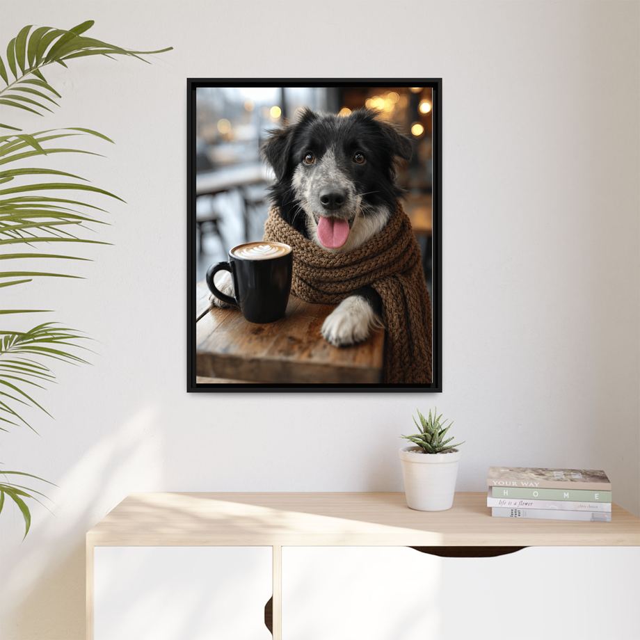 Framed 24x30 Black context