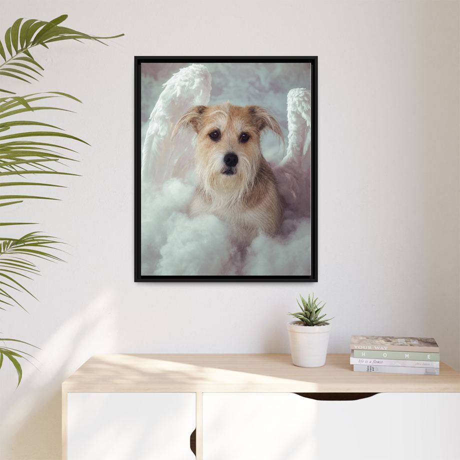 Framed 24x30 Black context