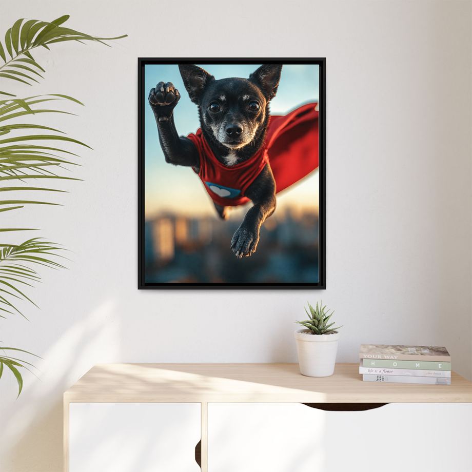 Framed 24x30 Black context