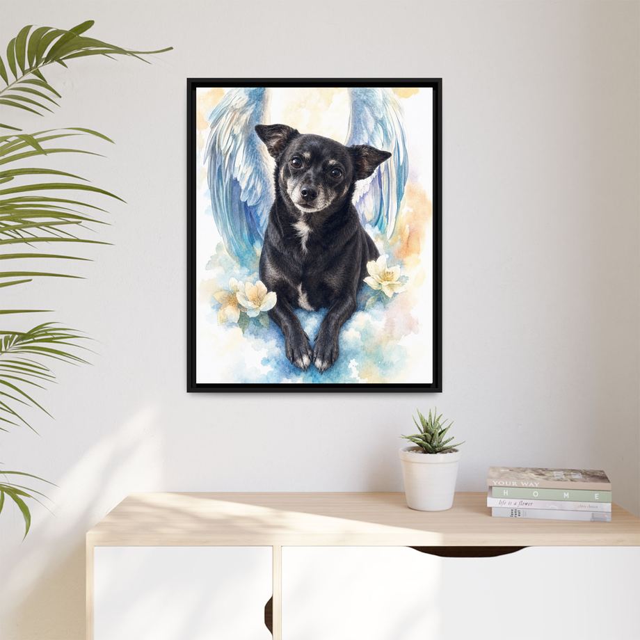 Framed 24x30 Black context