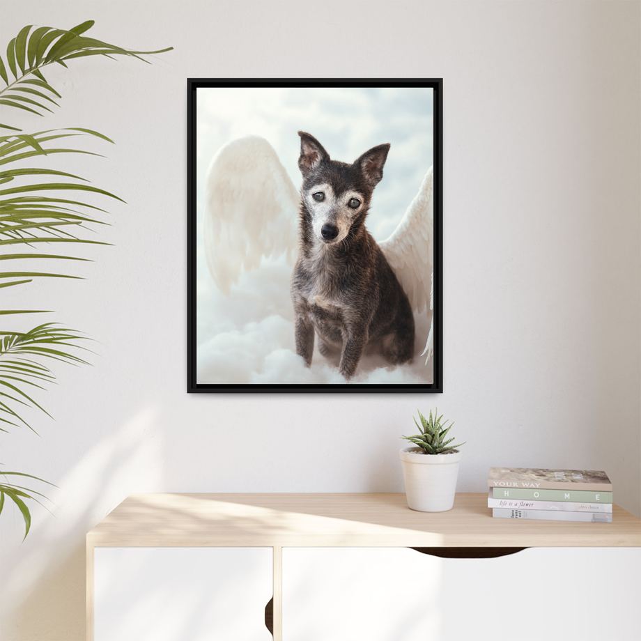 Framed 24x30 Black context
