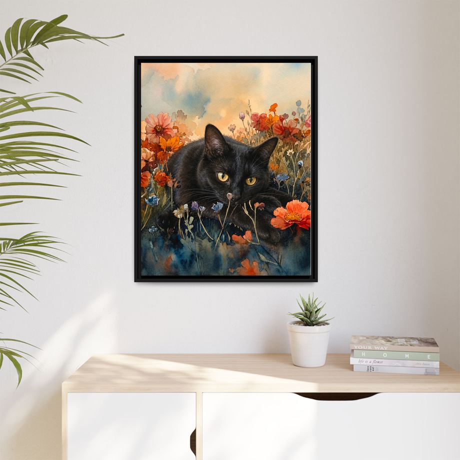 Framed 24x30 Black context