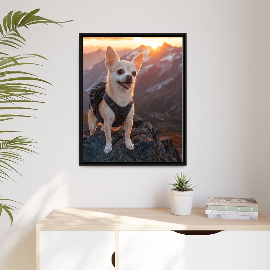 Framed 24x30 Black context