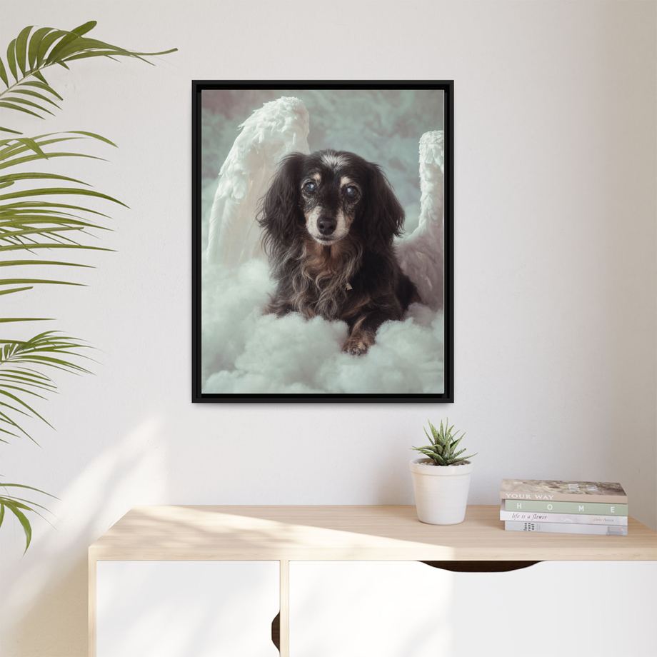 Framed 24x30 Black context