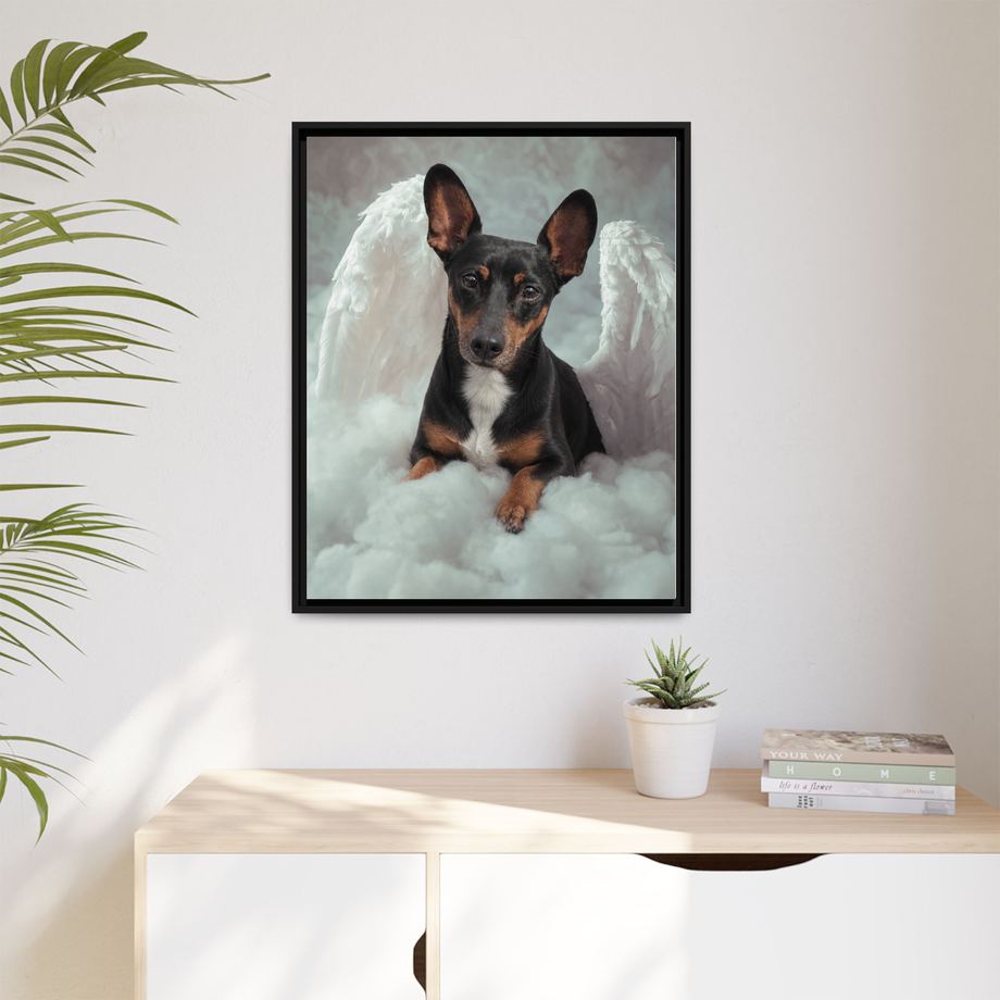 Framed 24x30 Black context
