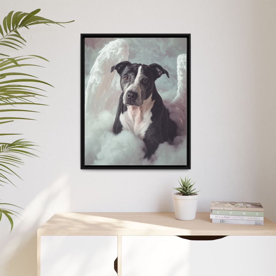Framed 24x30 Black context