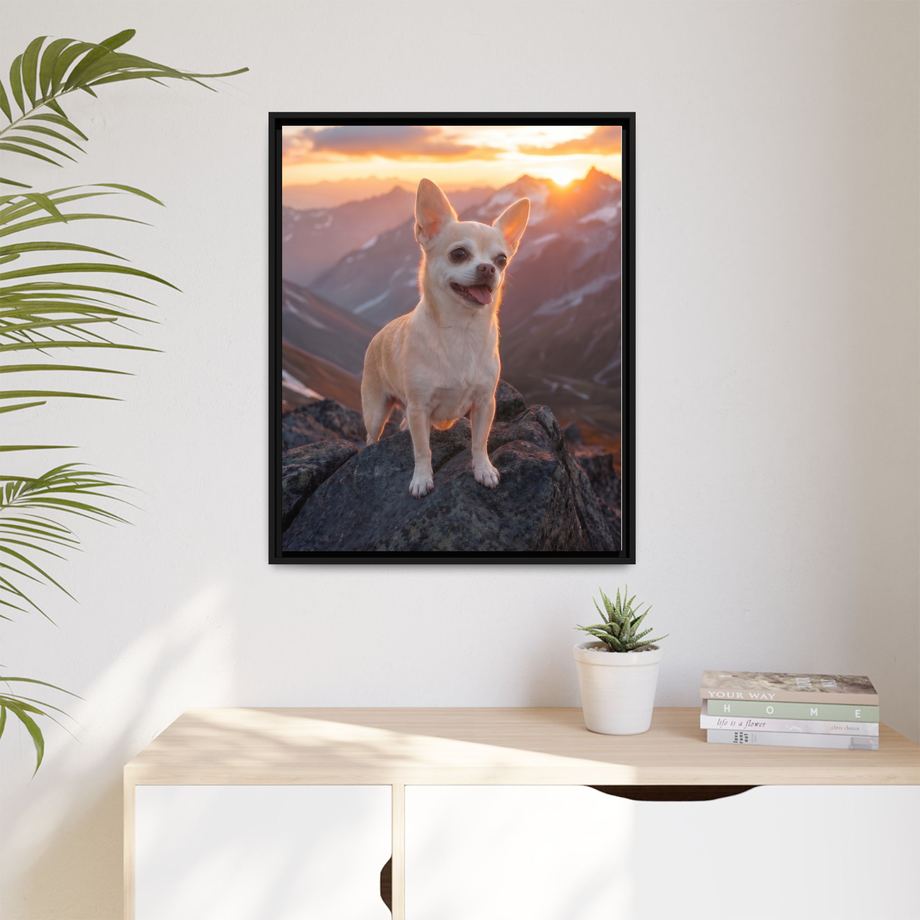 Framed 24x30 Black context