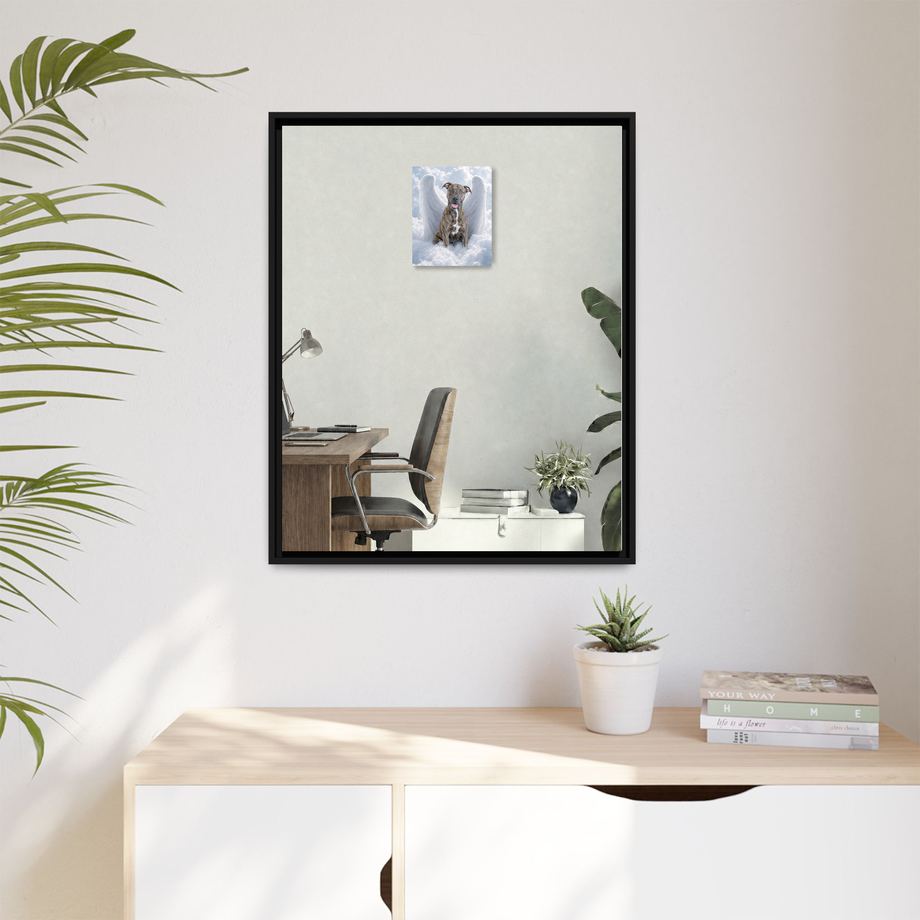 Framed 24x30 Black context