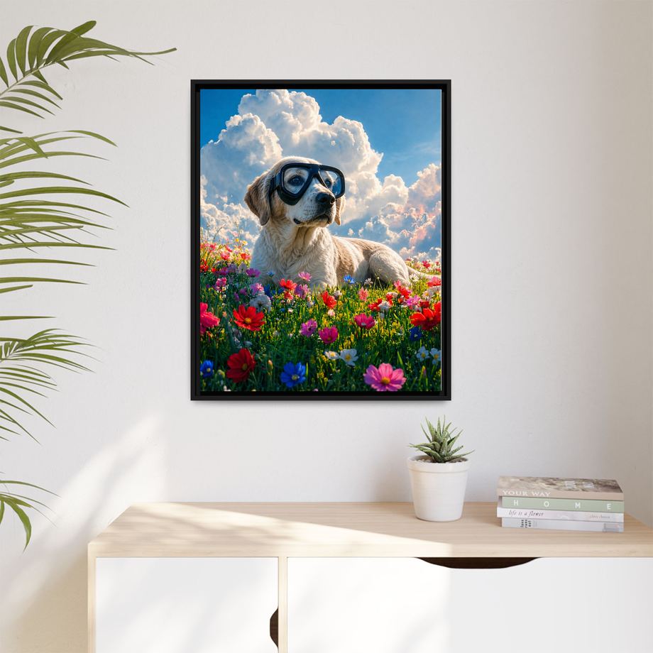 Framed 24x30 Black context