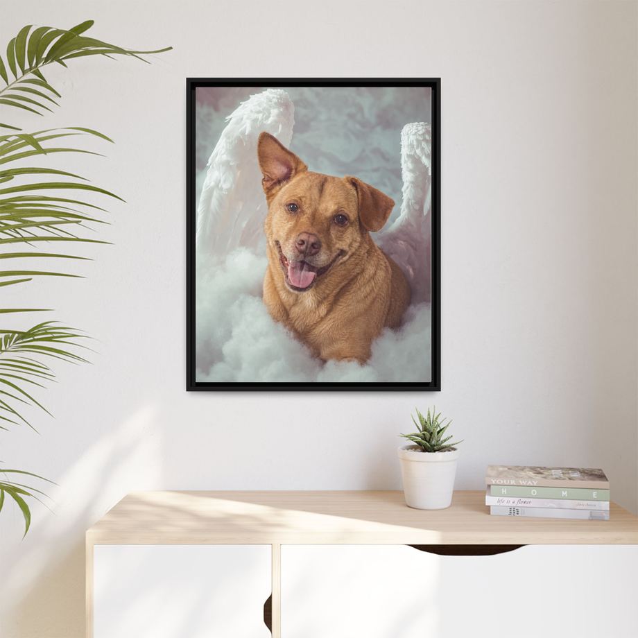 Framed 24x30 Black context