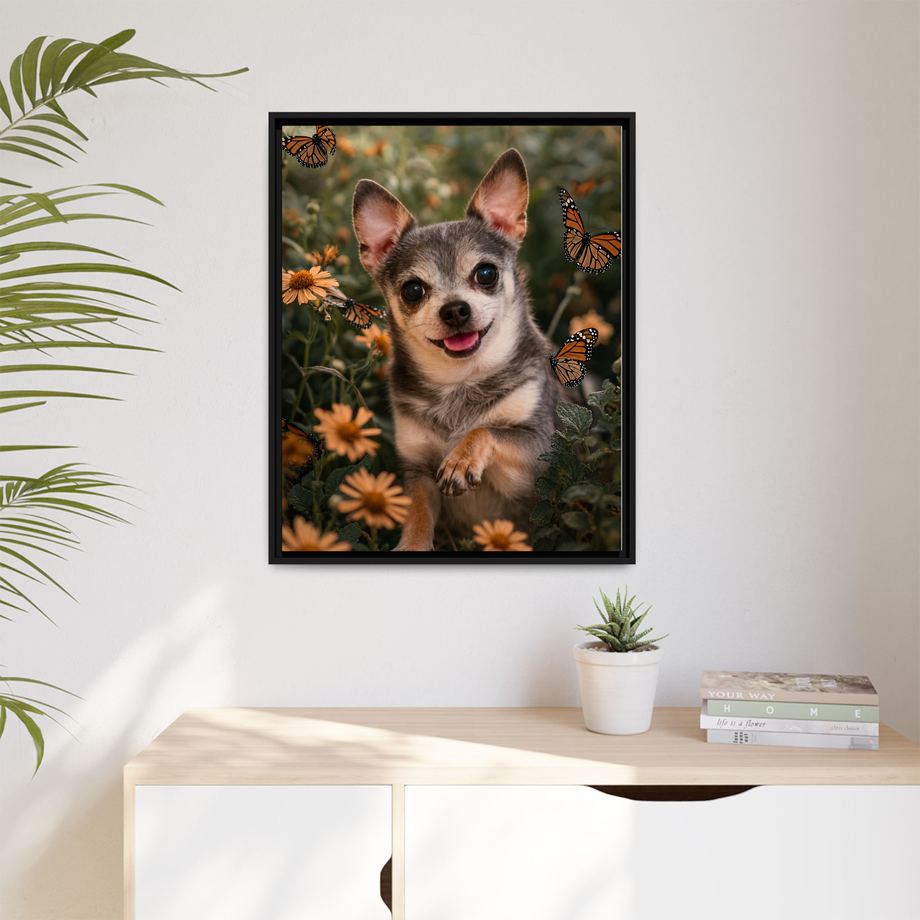 Framed 24x30 Black context